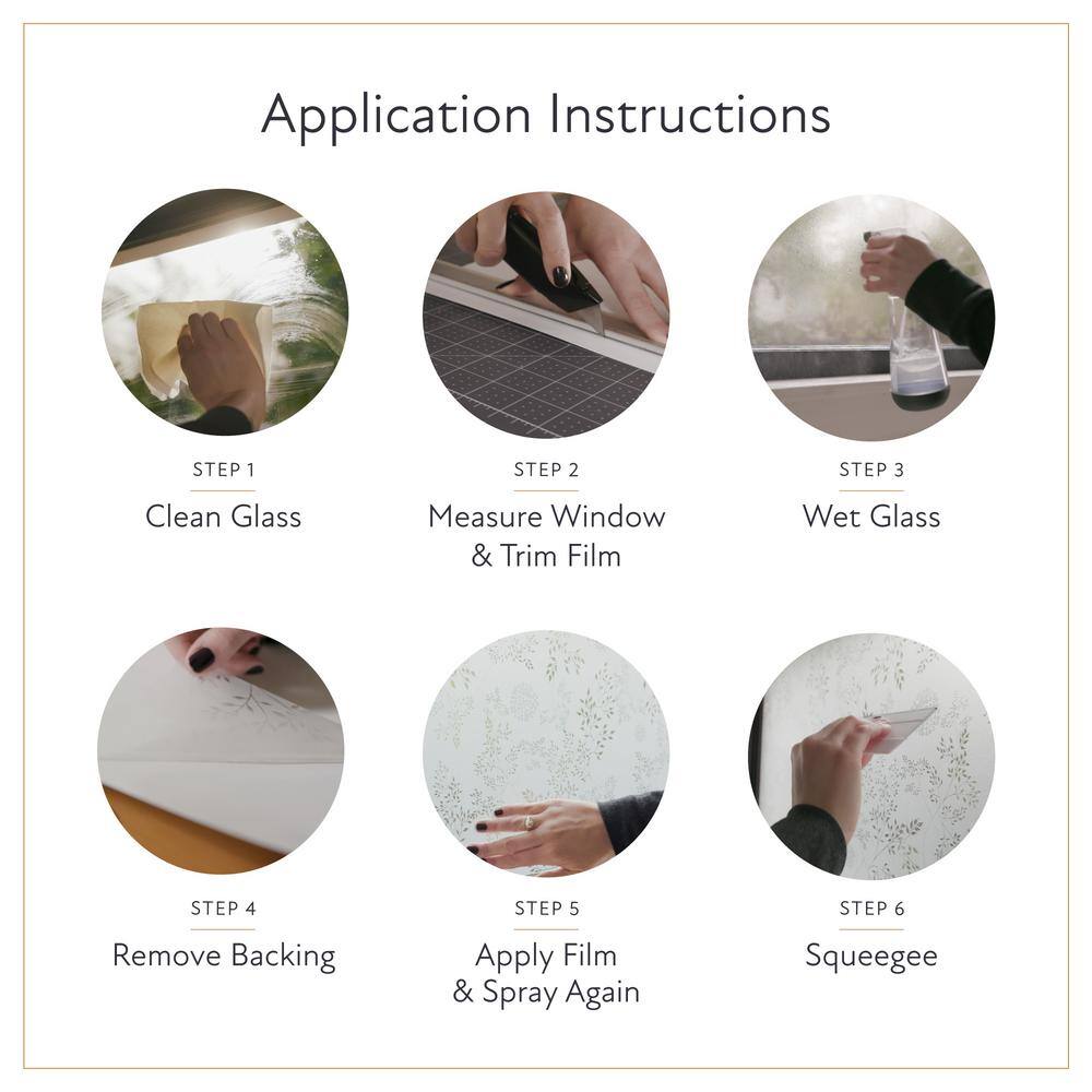 24" x 36" Clear Textured Privacy Window Film