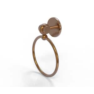 Satellite Orbit Two Collection Towel Ring with Twist Accent in Brushed Bronze