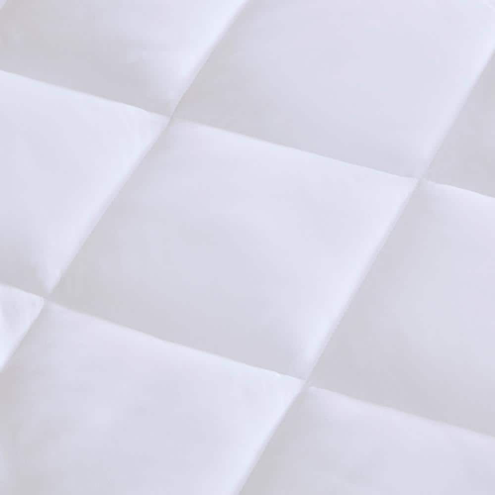 Twin White Waterproof Down Alternative Mattress Protector