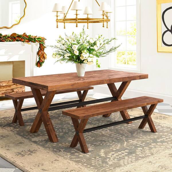 L Bench Dining Table