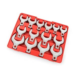1/2 in. Drive 1-1/16 - 2 in. Crowfoot Wrench Set (14-Piece)