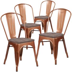 Copper Restaurant Chairs (Set of 4)