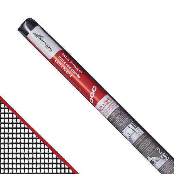 Saint-Gobain ADFORS Standard Fiberglass Screen Repair Kit - 36"x84", Charcoal, Includes Spline & Tool