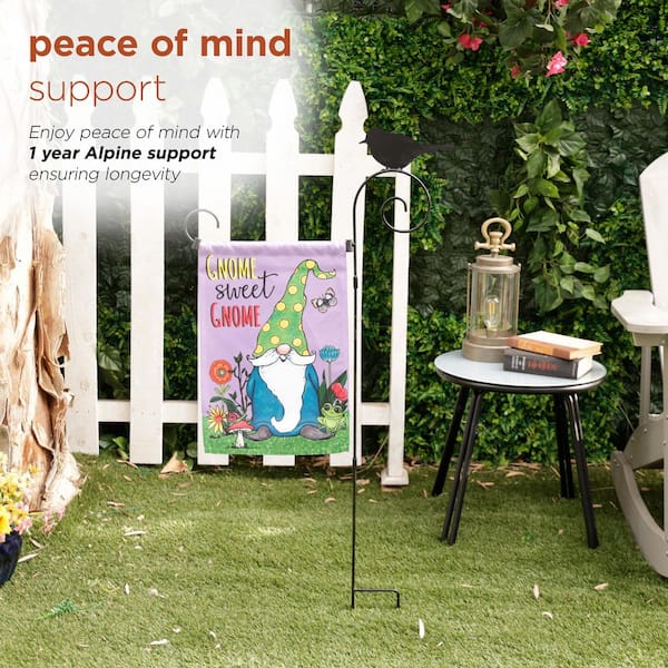 Alpine Corporation 45 in. Tall Bird Silhouette Garden Flag Holder