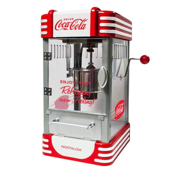 Nostalgia Coca-Cola 2.5 oz. Red Kettle Countertop Popcorn Machine