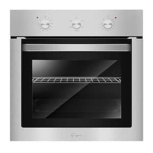 24 in. 2.3 cu. ft. Single Electric Wall Oven with Economy 4 Cooking Functions in Stainless Steel