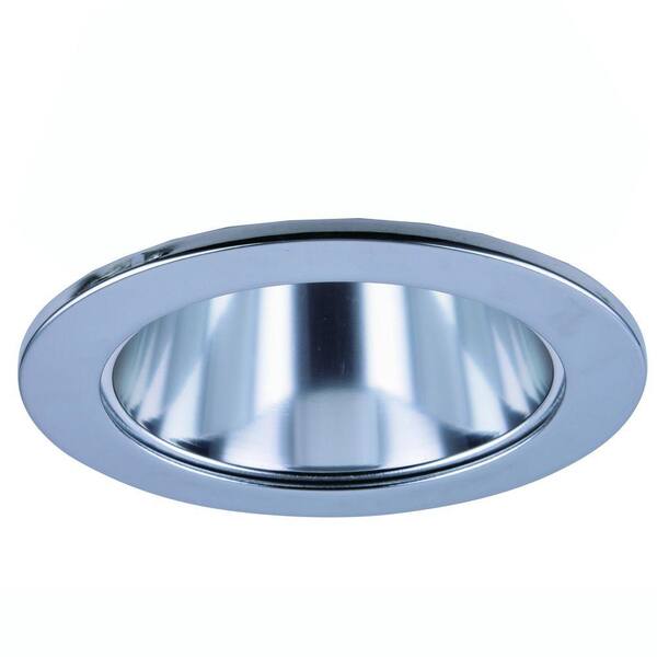 Elegant Lighting 4 in. Chrome Recessed Reflector Trim