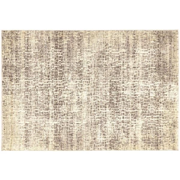 Home Decorators Collection Holliswood Grey/Cream 6 ft.x 9 ft. Abstract Area Rug