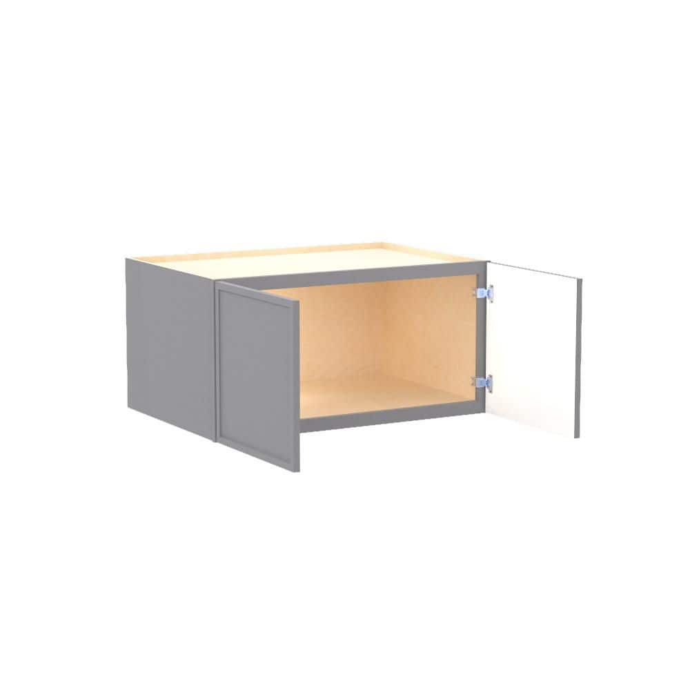 Franklin 33 in. W x 24 in. D x 18 in. H Assembled Plywood Wall Bridge Kitchen Cabinet in Veiled Gray with Soft Close price history on PriceWatchPro