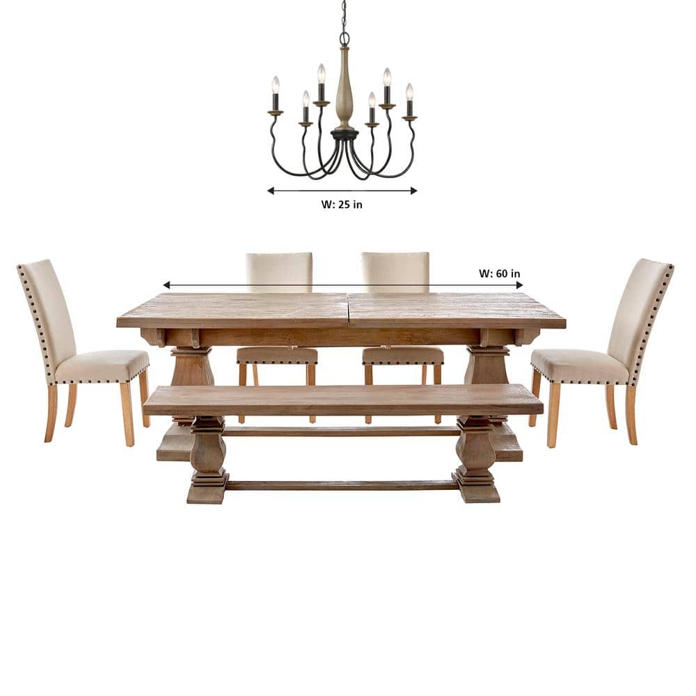 Simira Mini 22" Outdoor Metal Tiered Candlestick Chandelier