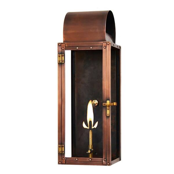 Filament Design Brooklyn 1-Burner 18 in. Copper Outdoor Natural Gas Wall Lantern