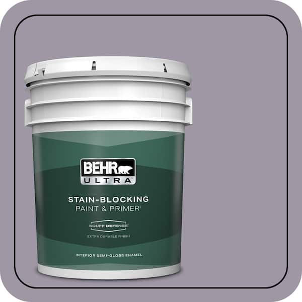 BEHR ULTRA 5 gal. #N100-4 Fortune Extra Durable Semi-Gloss Enamel Interior Paint & Primer