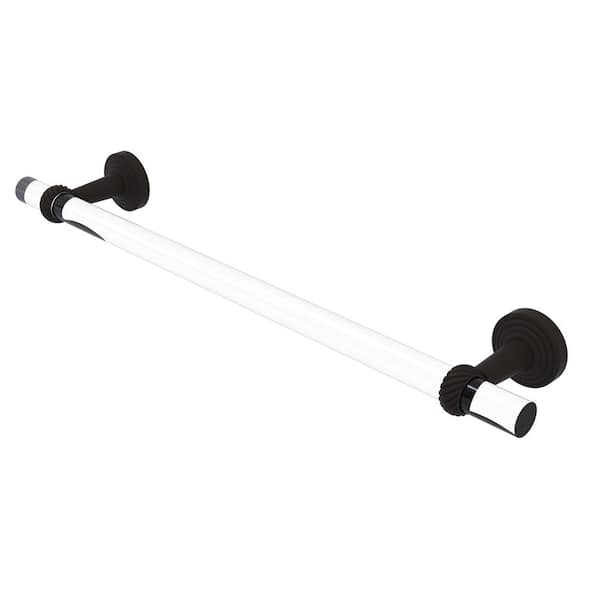 Allied Brass Pacific Beach Collection 24 in. Wall Mounted Towel Bar with Twisted Accents in Oil Rubbed Bronze