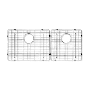 Crowley Wire Grid for Double Bowl Kitchen Sinks in Stainless Steel