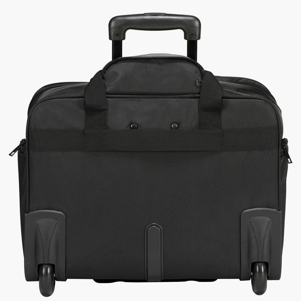 SVOPES Rolling Laptop Bag, Fits With Wheels Telescopic Handle,  for Work Travel Office, Women and Men, Black LGSTDNB173INKNMLTV0-VX208