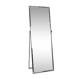 22.25 in. W x 70.00 in. H Gary Contemporary Full Length Standing Mirror, Black