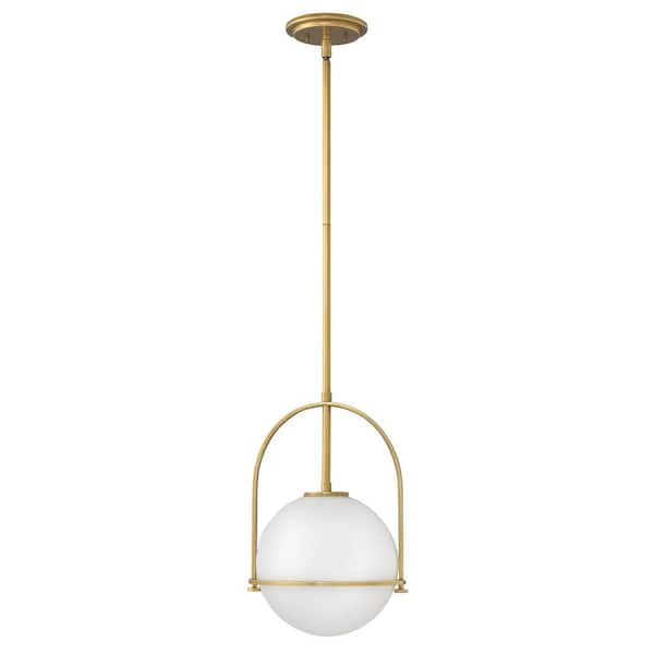 Somerset 1-Light Heritage Brass Standard Mini Pendant Light