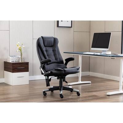Office Chair with Vibrating, Adjustable Ergonomic Reclining Chair with Lumbar Support