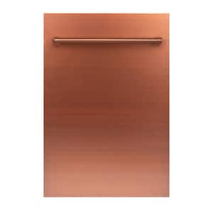 18" Compact Copper Top Control Dishwasher with Stainless Steel Tub and Traditional Style Handle, 52 dBa