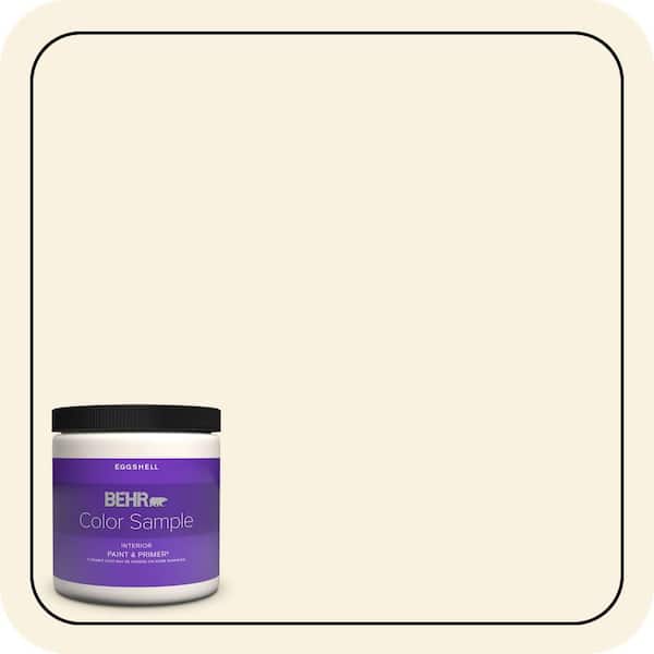 BEHR PREMIUM PLUS 8 oz. #M320-1 Painters Canvas Eggshell Enamel Interior Paint & Primer Color Sample