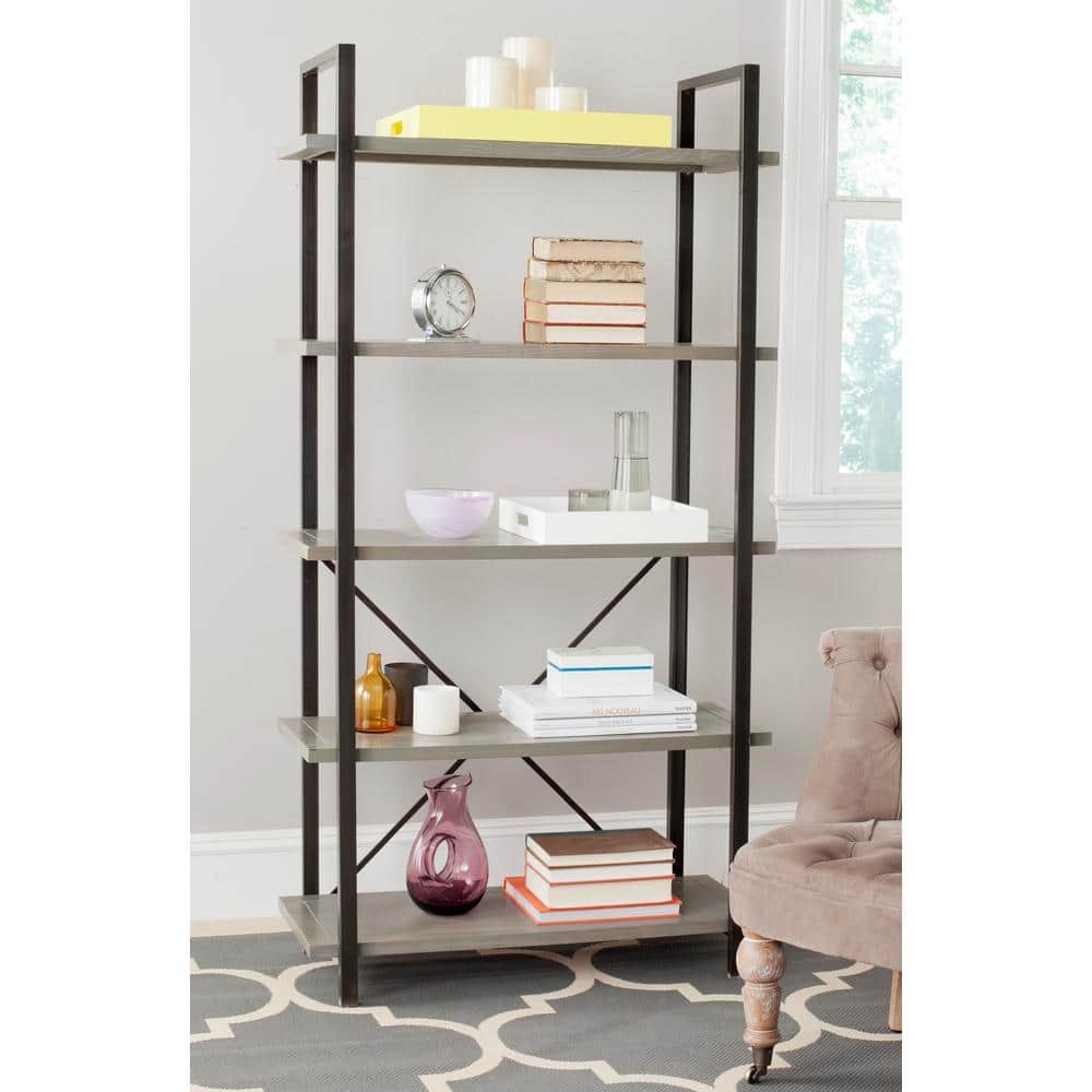 Chantel Ash Grey 5-Tier Industrial Etagere