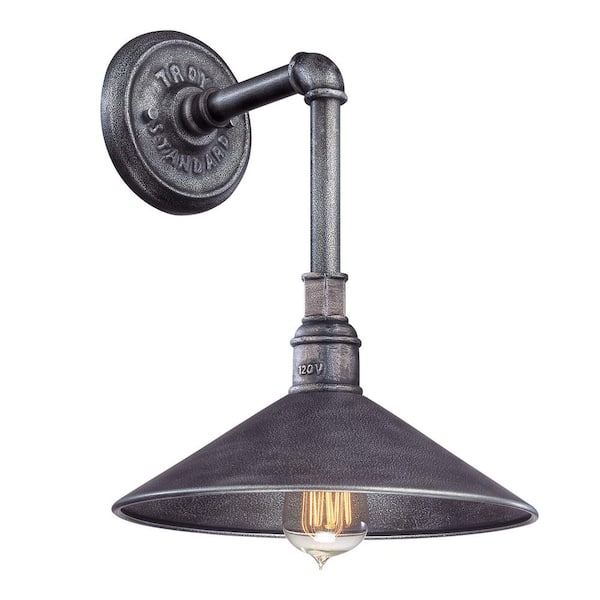Troy Lighting Toledo Old Silver Outdoor Wall Lantern Sconce