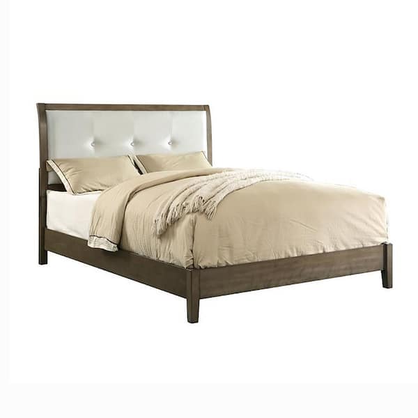 Furniture of America Laton Gray Wood Queen Platform Bed
