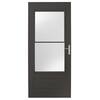 Andersen 400 Series 32 in. x 80 in. Bronze Universal 3/4 Light Retractable Aluminum Storm Door with Nickel Hardware E4SN32BZ