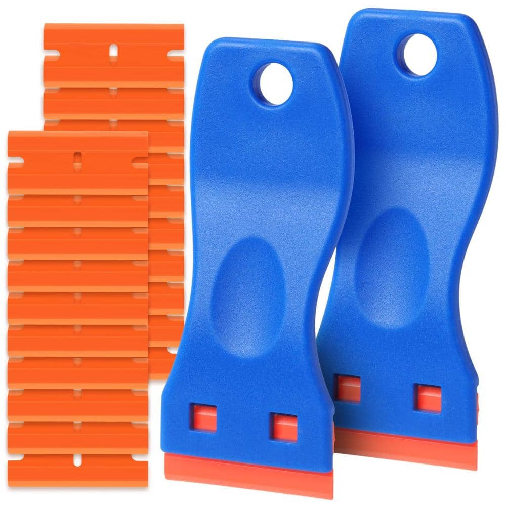 LUNAO QUE LLC Plastic Razor Blade Scraper Tool Set for Glass and Auto ...