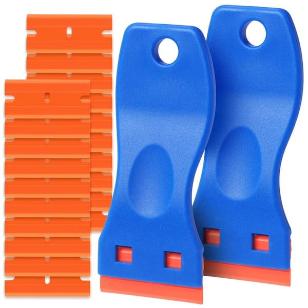 LUNAO QUE LLC Plastic Razor Blade Scraper Tool Set for Glass and Auto ...
