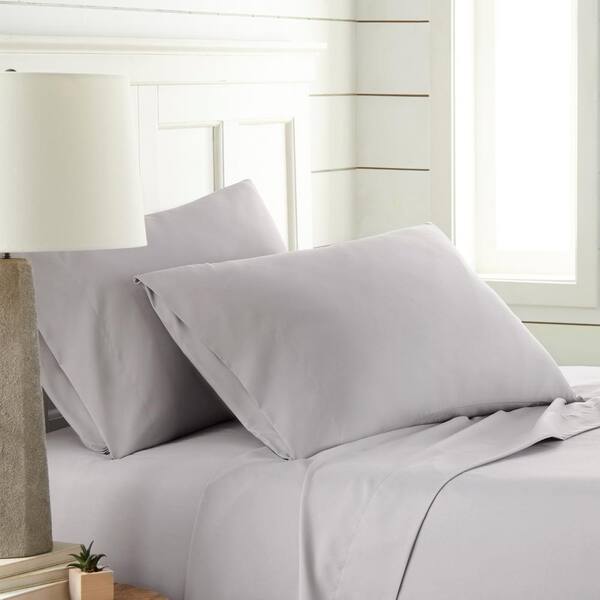 Souths Fine Linens, Light Grey King Bed Sheets