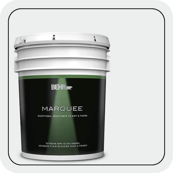 BEHR MARQUEE 5 gal. #PWN-16 Day Spa Semi-Gloss Enamel Exterior Paint & Primer