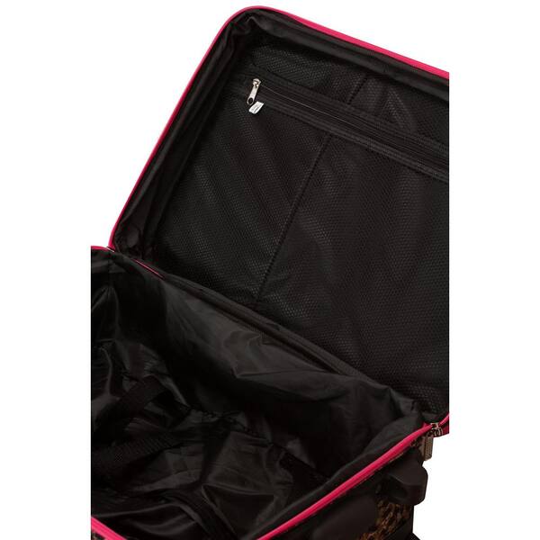2-Piece Details about   Rockland Fashion Softside Upright Luggage Set Multi/Pink Dot 14/20 