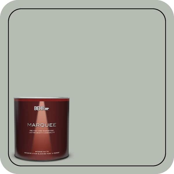BEHR MARQUEE 1 Qt. Home Decorators Collection #HDC-AC-21 Keystone Gray One-Coat Hide Matte Interior Paint & Primer