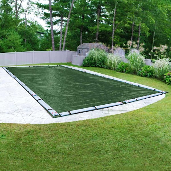Pool Mate Extreme-Mesh XL 16 ft. x 36 ft. Rectangular Teal Mesh In-Ground Winter Pool Cover