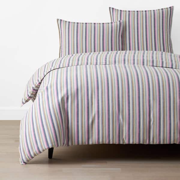 Yamika Stripe Duvet Cover - Multi, King/Cal. King