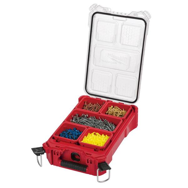 Milwaukee PACKOUT 5-Compartment Small Parts Organizer (2-Pack) 48