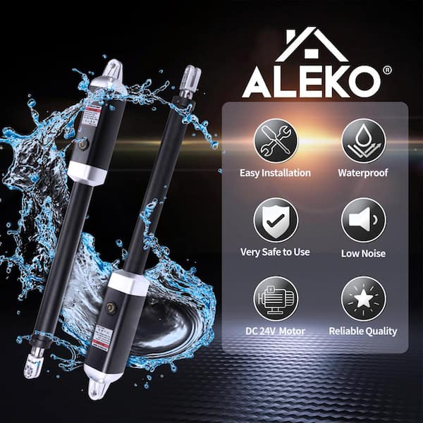 ALEKO Dual Swing Gate Operator - GG1700/AS1700 AC/DC - Basic Kit