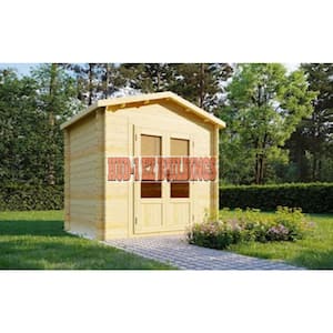 Tina Ad DIY Log Cabin Style Garden House Storage Building Kit