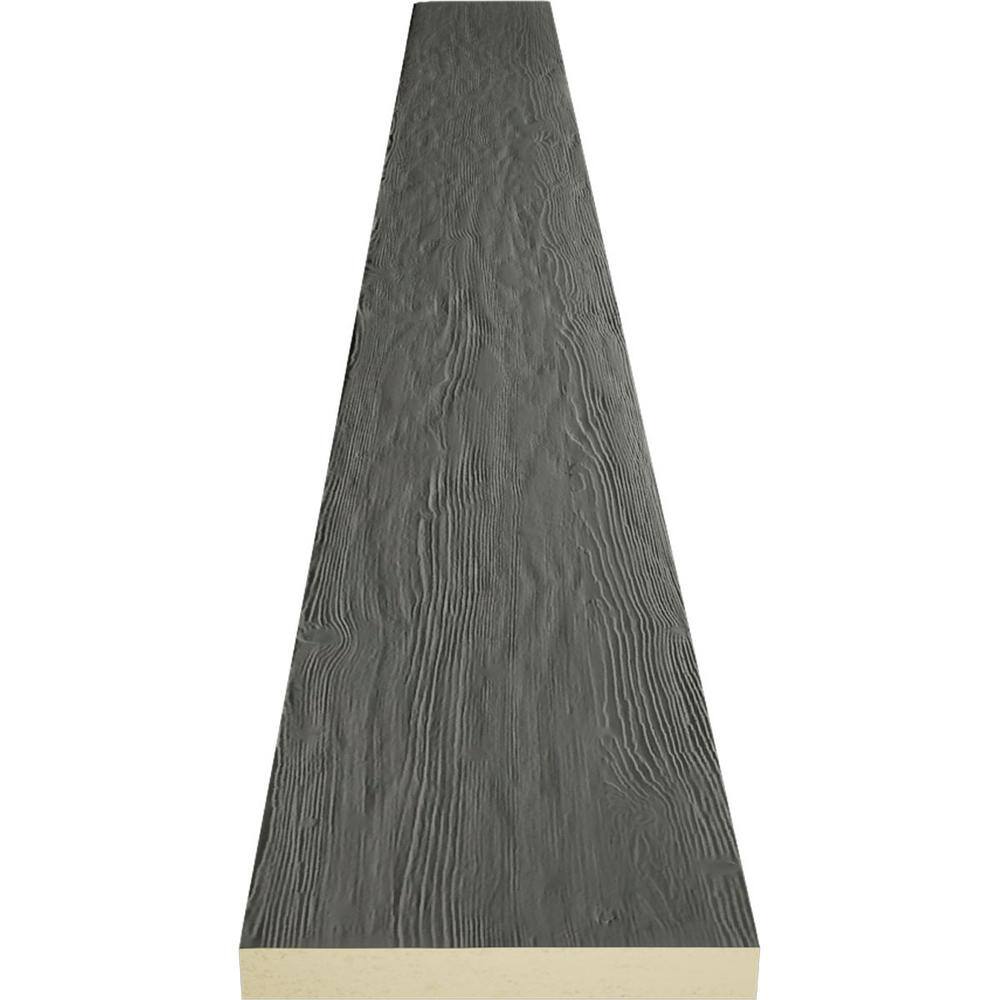 Slate Finish Faux Wood Beam Plank, 6' x 4"