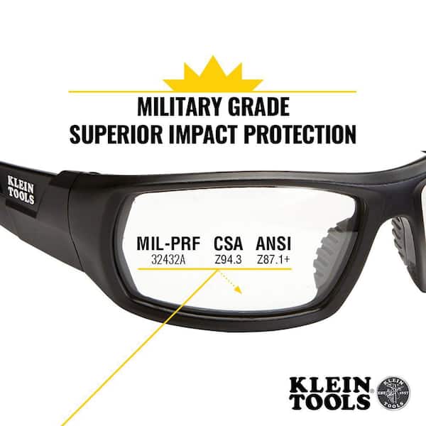 Klein Tools 60163 Clear Lens Professional Full Frame Safety Glasses
