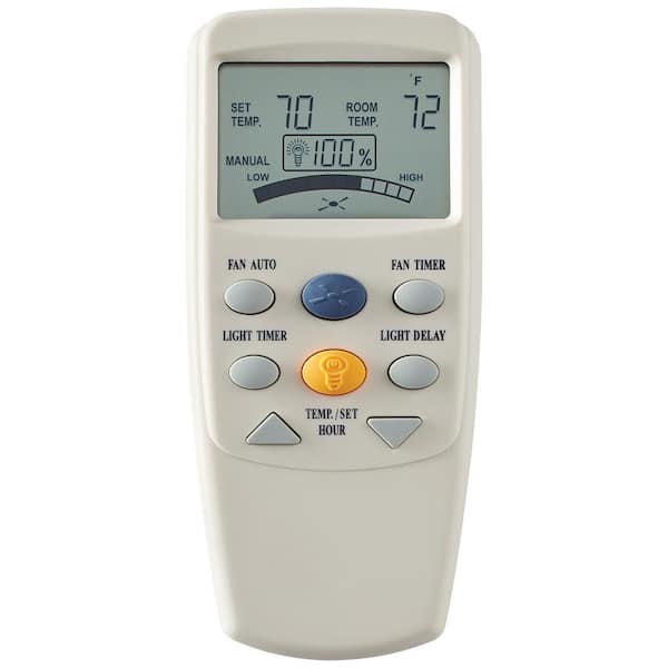Hampton Bay 3-Speed Universal Ceiling Fan Thermostatic Remote Control with LCD Display
