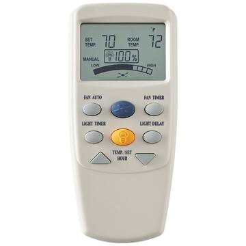 3-Speed Universal Ceiling Fan Thermostatic Remote Control with LCD Display