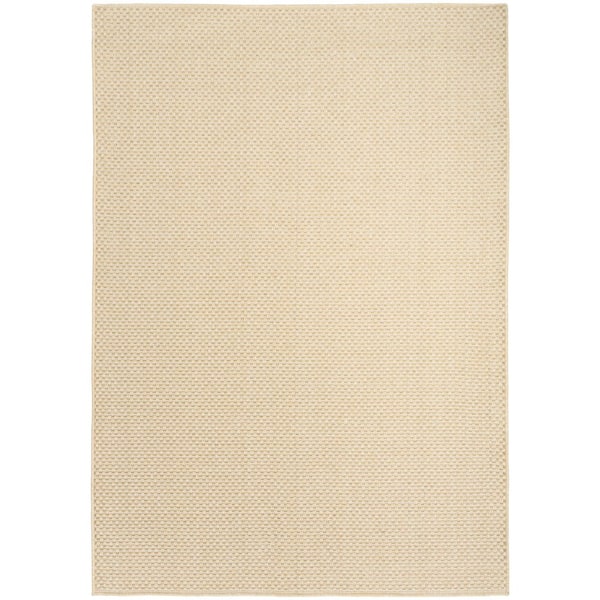 Nourison Tulum Cream 5 ft. x 7 ft. All-over design Contemporary Area Rug