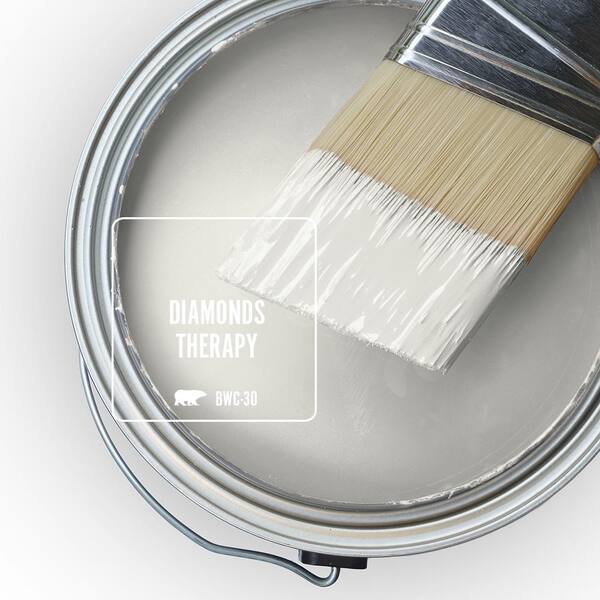 BEHR ULTRA 1 gal. #BWC-30 Diamonds Therapy Extra Durable Satin Enamel  Interior Paint & Primer 775001 - The Home Depot