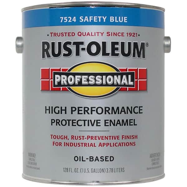 4 Pack Rust-Oleum 7524-838 Professional Aerosol Safety Blue Spray