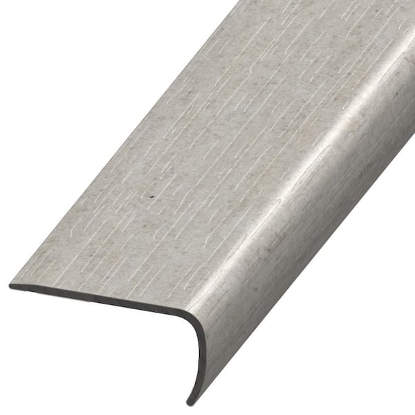 DuraDecor Classy Chic Runway Greige 1 in. T x 2 in. W x 94 in. L Stair Nose Molding