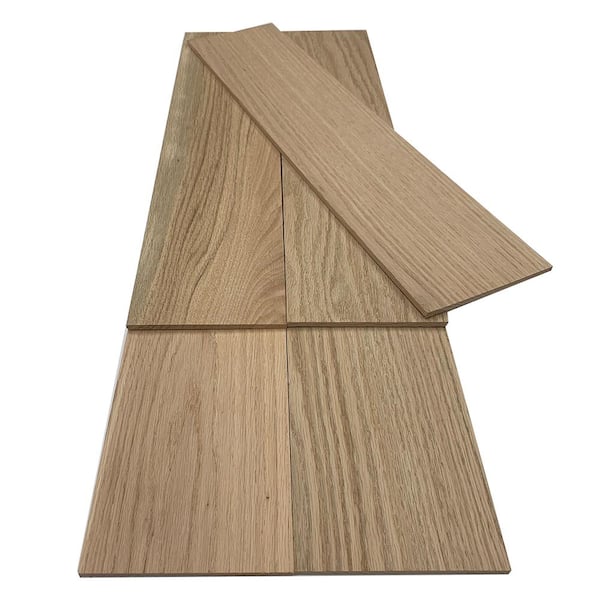 1/4 in. x 5.5 in. x 4 ft. Red Oak S4S Hardwood Hobby Board (5-Pack)