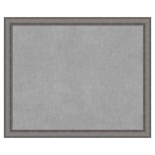 Amanti Art Burnished Concrete 44 in. x 36 in. Framed Magnetic Board