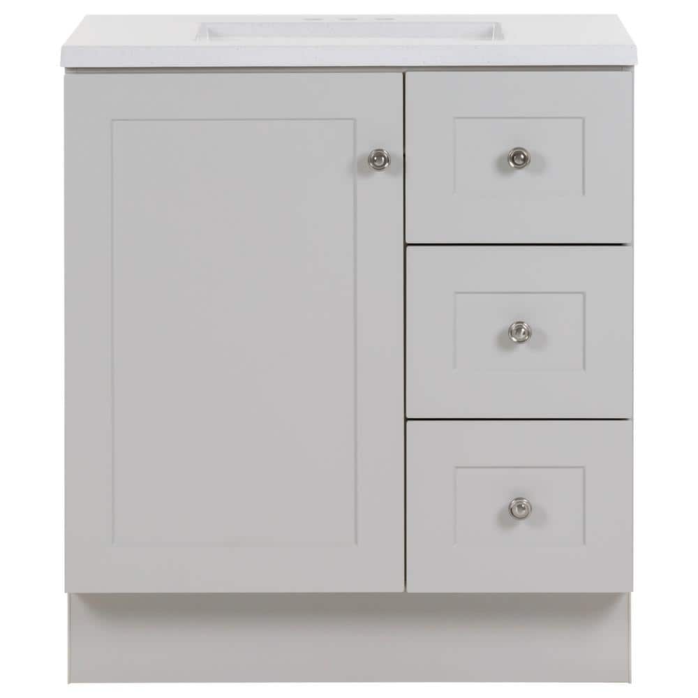 Glacier Bay Bannister 30.5 in. W x 18.75 in. D Bath Vanity in Pearl